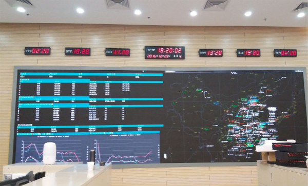 北京國航運(yùn)控AOC指揮中心22.6㎡室內(nèi)全彩屏