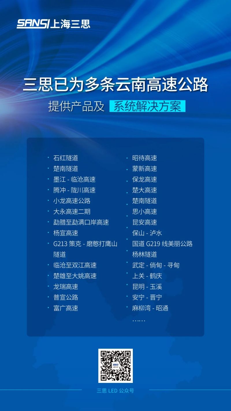 大國(guó)交通,之云南,抵御復(fù)雜環(huán)境,三思LED路隧照明,鑄就交通豐碑